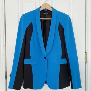 RAG & BONE JEFFERSON BLAZER BLUE/BLACK WOMEN'S SIZE 2 ➡️ SHIPS FREE!